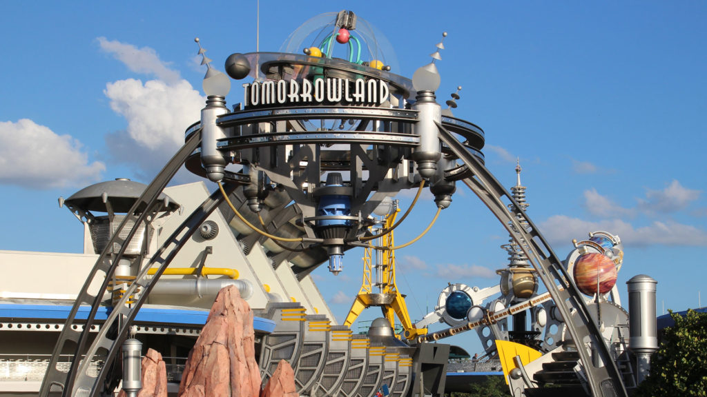 Magic Kingdom Tomorrowland Sign 2015